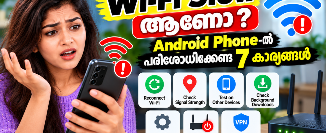 “Wi-Fi Slow ആണോ? Android Phone-ൽ പരിശോധിക്കേണ്ട 7 കാര്യങ്ങൾ”