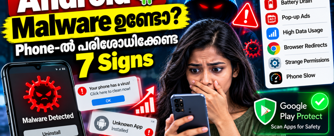 Android Malware ഉണ്ടോ? Phone സുരക്ഷിതമാണോ എന്ന് പരിശോധിക്കാം