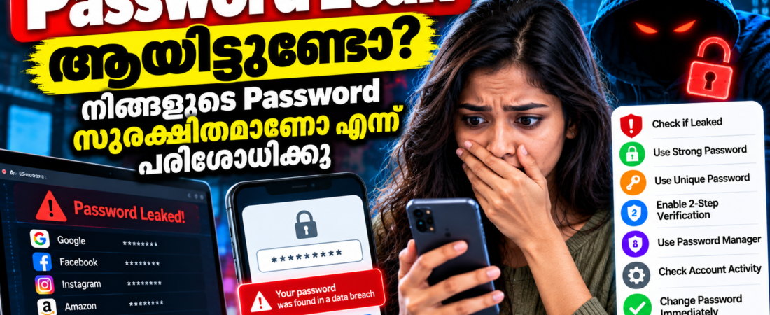 Password Leak ആയിട്ടുണ്ടോ? നിങ്ങളുടെ Password സുരക്ഷിതമാണോ എന്ന് പരിശോധിക്കാം